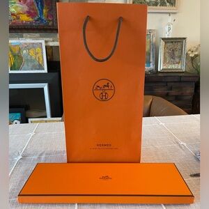 Brand new Hermes store bag and box